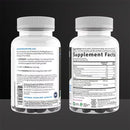 Two bottles of a supplement with labels showing 'Supplement Facts' and other text.