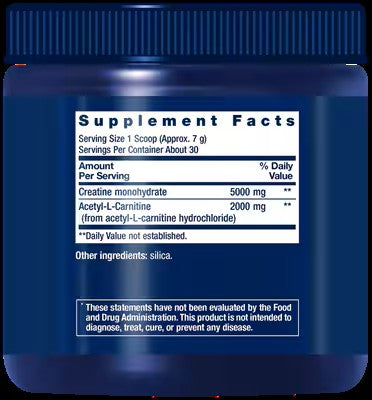 acetyl l carnitine vs creatine Life Extension Creatine & Acetyl-L-Carnitine Energy Plus Supports Phys – Planet Supplements