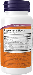 NOW Foods Brain Elevate, Ginkgo Biloba, RoseOx® & Phosphatidyl Serine 60 veg caps