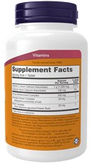 NOW Foods Buffered C-1000 complex Immune System Support 90 Tablets Supplement Facts