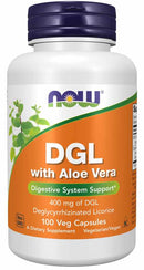 NOW Foods DGL with Aloe Vera 100 Veg Capsules