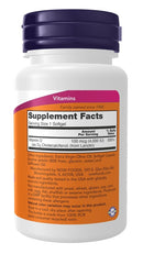 NOW Foods Vitamin D-3 High Potency Bone & Immune Health 4000 IU 120 Softgels Supplement Facts