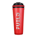 FUELDFUEL Branded Ice Shaker Tumbler, Stainless Steel Insulated Water Bottle without Straw Large 36ozShaker BottleRED754003279528
