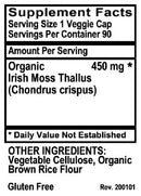 Vitality WorksVitality Works Irish Sea Moss 90 veg capsulesHerbal Support788332228407