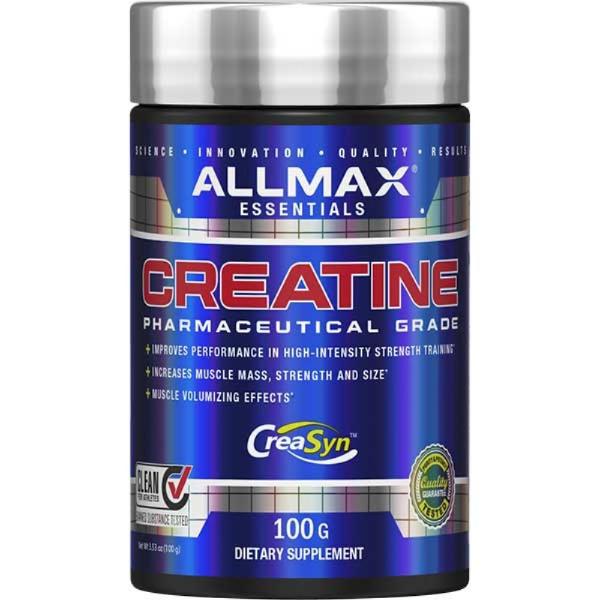 All Max Nutrition Creatine Pharmaceutical Grade 100g front of label