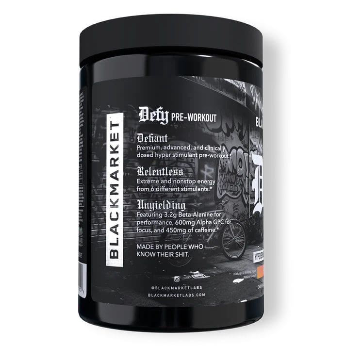 BLACKMARKET DEFY High Stim Pre-Workout 20/40 servings