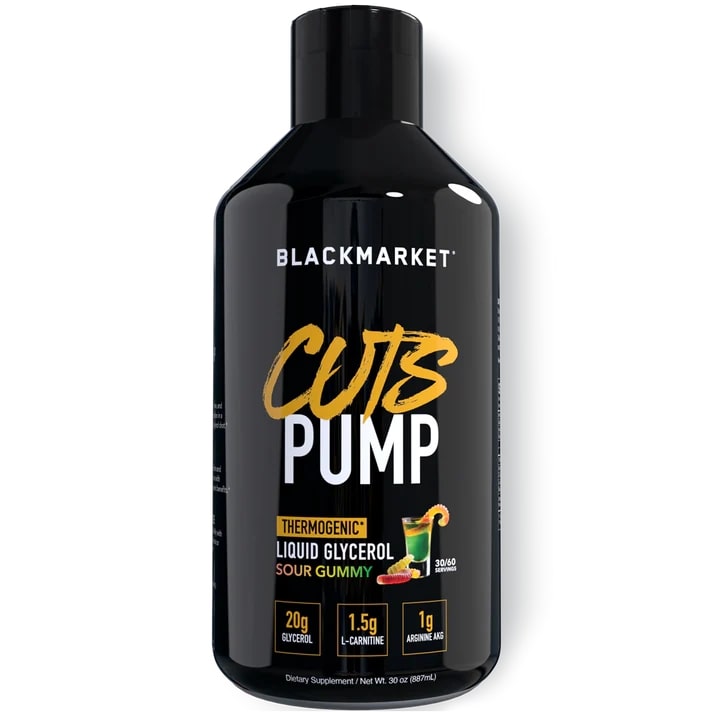 BLACKMARKET Cuts Pump Thermogenic 30 Servings Sour Gummy Flavor
