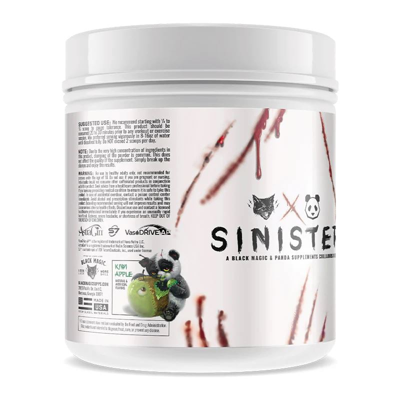 Black Magic Supply X Panda - Sinister Limited Edition PreWorkout 20 Servings