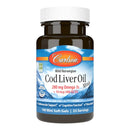 Carlson Wild Norwegian Cod Liver Oil, 280 mg Omega-3s +10 mcg (400 IU) D3 100 mini gels