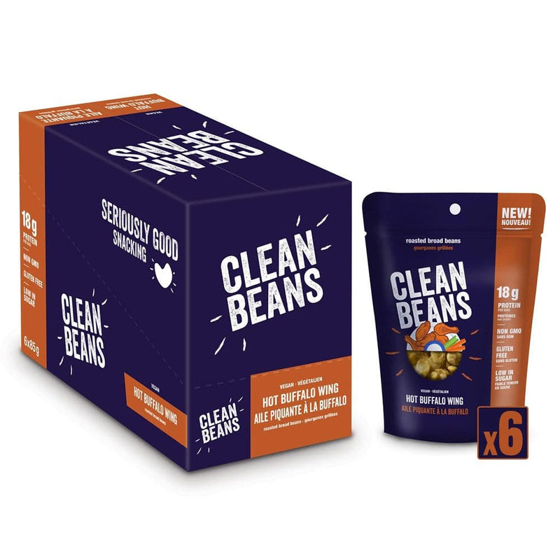 Clean Beans Snack 6g Protein, Low Sugar, Non-GMO, Non-Gluten - On The Go Office Snack 3oz