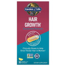 Garden of Life Hair Growth supplement packaging on a white background