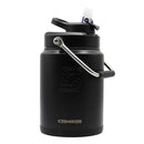 FUEL Branded Ice Shaker Tumbler, Stainless Steel Insulated Water 64oz, Half Gallon Jug