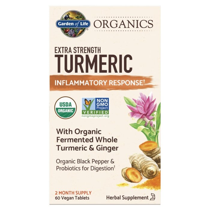 Garden of Life Organics Extra Strength Tumeric Inflammatory Response 120 Veg Cap