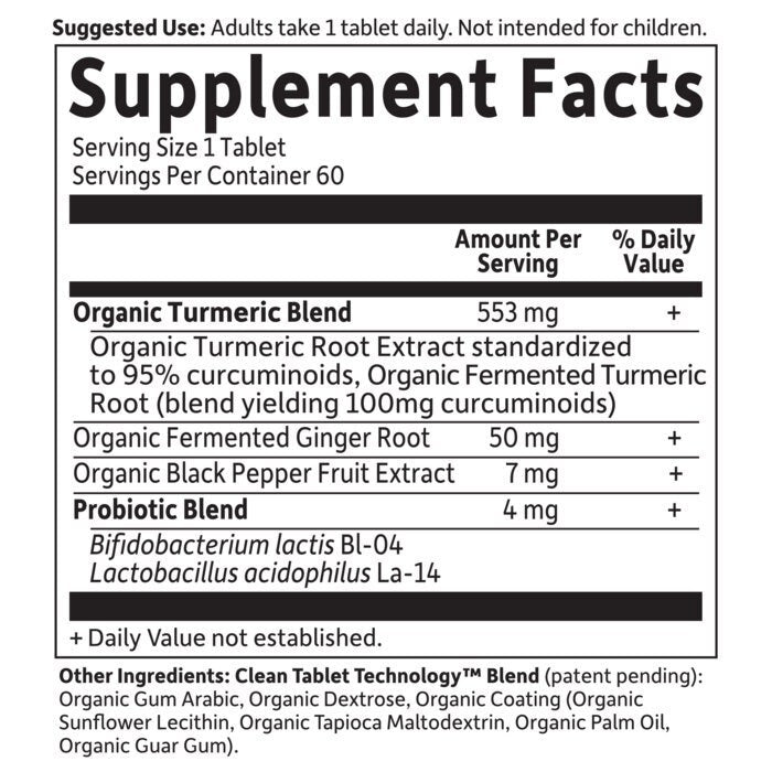 Garden of Life Organics Extra Strength Tumeric Inflammatory Response 120 Veg Cap