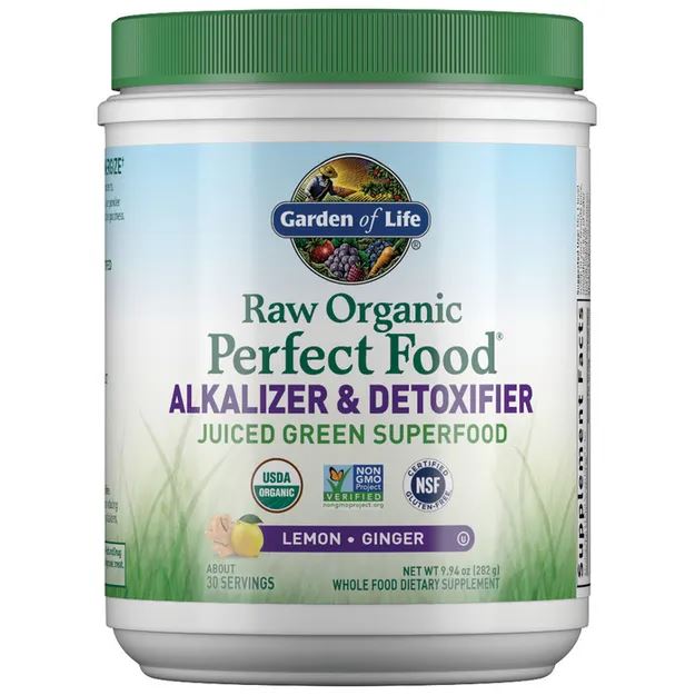 Garden of Life Raw Organic Perfect Food Alkalizer & Detoxifier Juiced Green Superfood 30 servings