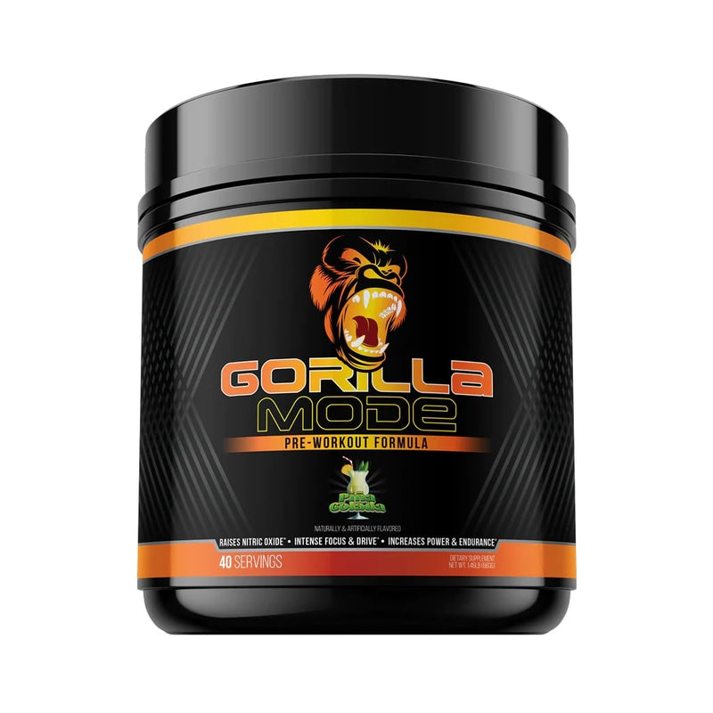 Gorilla Mind Gorilla Mode Intense Focus + Drive, Huge Nitric Oxide Pump 20/40 servings