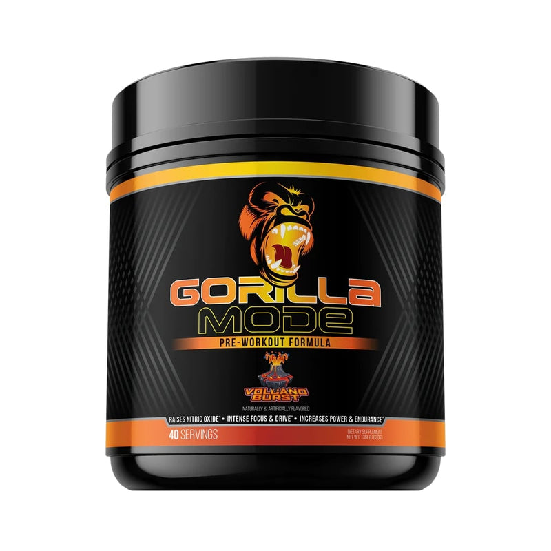 Gorilla Mind Gorilla Mode Intense Focus + Drive, Huge Nitric Oxide Pump 20/40 servings