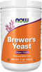 NOW Foods Brewer's Yeast Powder with naturally occurring Protein and B-Vitamins  1lb Supplement front of label