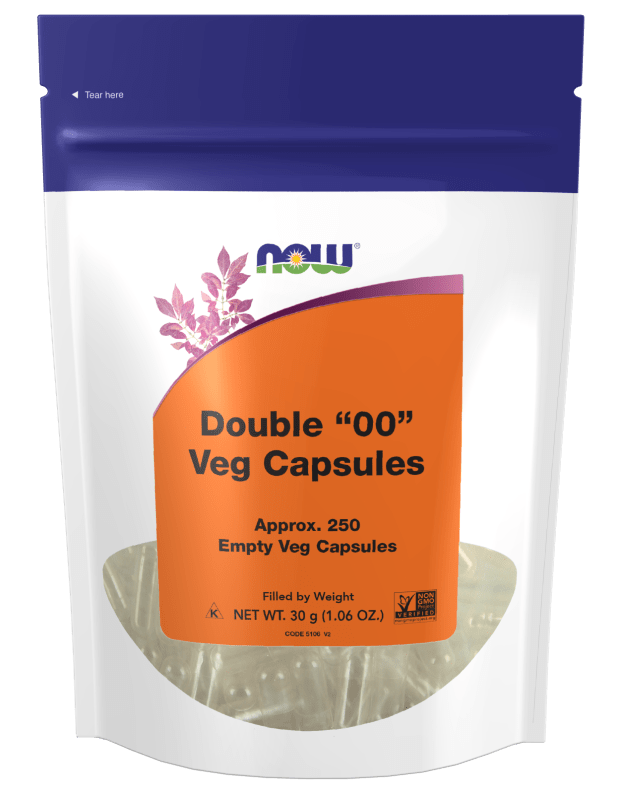 NOW Foods Double "00" Veg Capsules 250 Empty Veg Caps