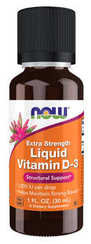 NOW Foods Extra Strength Vitamin D-3, 1000 IU, Helps Maintain Strong Bones 1oz