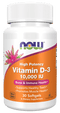 NOW Foods Vitamin D3 10,000IU Highest Potency, Structural Support, 30 Softgels