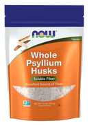 Package of NOW Whole Psyllium Husks on a white background
