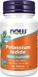 NOW Foods Potassium plus iodine tablets 60 tablets