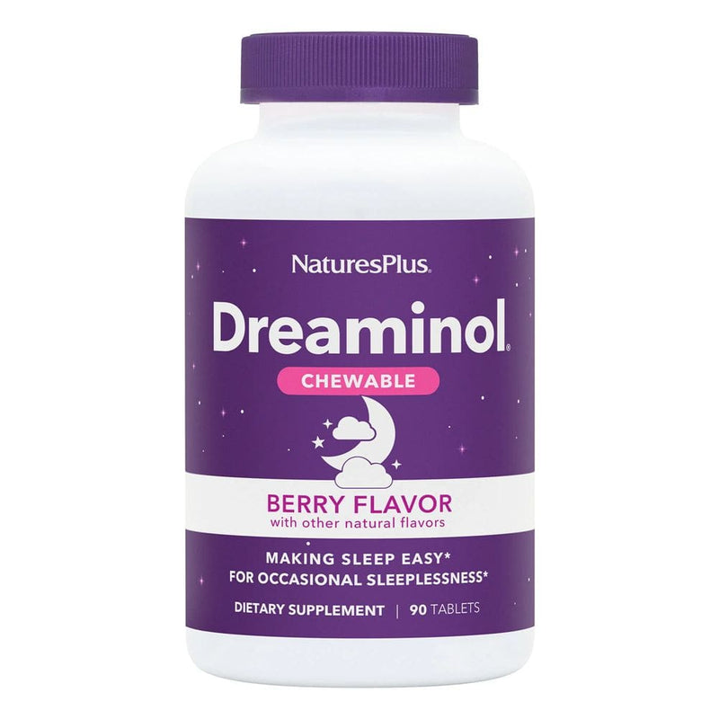 Natures Plus Dreaminol Sleep Chewable Magnesium to support stress relief & relaxation 90 count