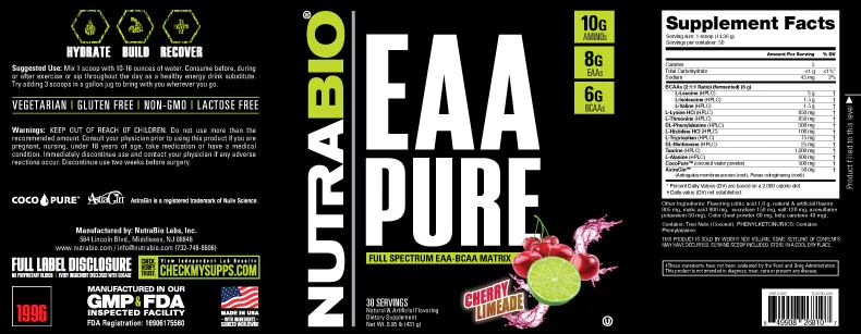 NutraBio EAA Pure per serving 30