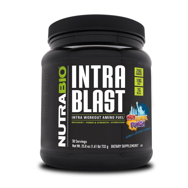 NutraBio Intra Blast Intra Workout Amino Fuel 20g Amino's 10G EAA 7G BCAA 30 Servings