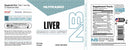 NutraBio Liver support overall liver health and vitality 30 servings label