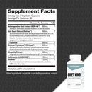 NutraBio Quiet Mind Support a calm,  reduce fatigue, improving overall emotional well-being 30 servings supplement facts