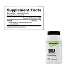 NUTRABIO TUDCA supplement bottle with supplement facts label on a branded background