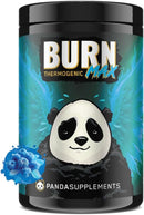 Thermogenic supplement container with panda design and 'Panda Supplements' branding.