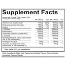 Redcon1 Total War Pump Supplement Facts