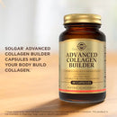 Solgar Advanced Collagen Builder supplement bottle on a light background