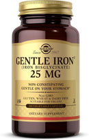 Solgar Gentle Iron supplement bottle on a white background