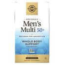 SOLGAR Men's Multi 50+ dietary supplement package on a white background