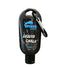 Spinto Fitness liquid chalk bottle with carabiner on a white background