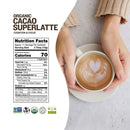 Sunfood Cacao Superlatte Cognition Focus 6oz front of package supplement Facts