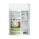 Sunfood Cacao Superlatte Cognition Focus 6oz front of package supplement Facts back of label