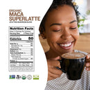 Sunfood Organic Maca Superlatte Uplifting Mushroom Blend 6oz supplement facts