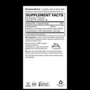 Supplement label with Ashwagandha content on a white background