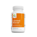 Supplement bottle labeled 'Cortisol Rescue' on a white background