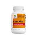 CuraMed Acute Pain Relief supplement bottle on a white background