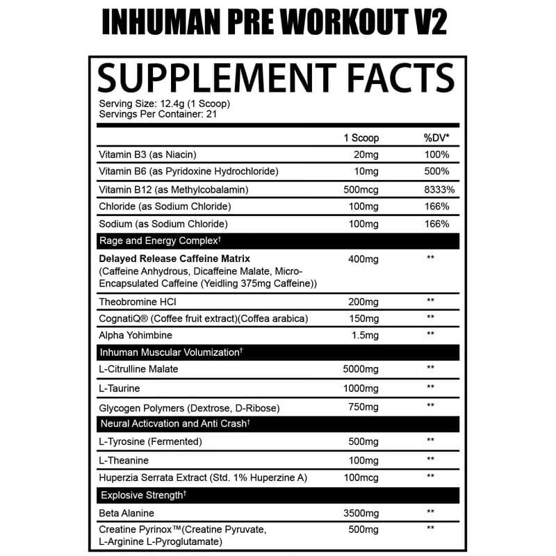 AfterDarkAfterDark Inhuman High Stimn PreWorkout, Mega Pump, No Crashing, and Energy, 21 servingsPre - WorkoutWATERMELON765855318334