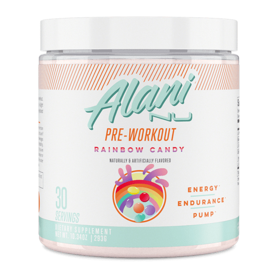 Alani NuAlani Nu PreWorkout, Zero Carbs, Gluten - Free 200mg Caffeine 30 servingsPre - WorkoutRainbow Candy850645008059