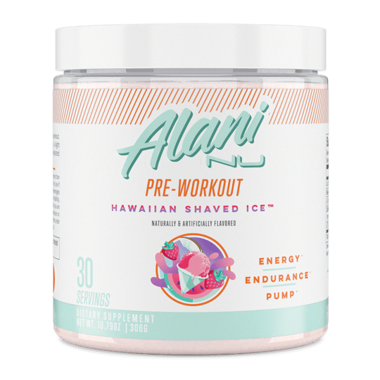 Alani NuAlani Nu PreWorkout, Zero Carbs, Gluten - Free 200mg Caffeine 30 servingsPre - WorkoutHawaiian Shaved Ice850645008127