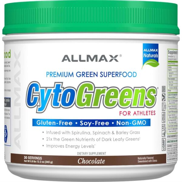 All Max NutritionAll Max Nutrition CytoGreens, Premium Green Superfood for Athletes 30 servingsSuperfoodsCHOCOLATE665553227597