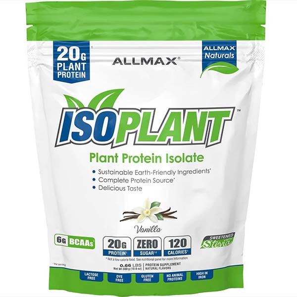 All Max NutritionAll Max Nutrition ISO Plant, 100% pure protein made with plant protein isolate 300gPlant - based ProteinVANILLA665553229607